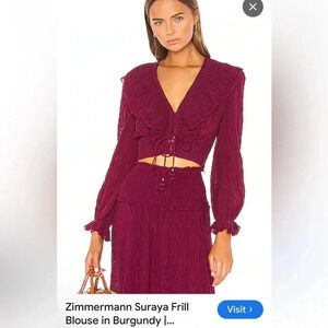 Zimmerman crop top size medium